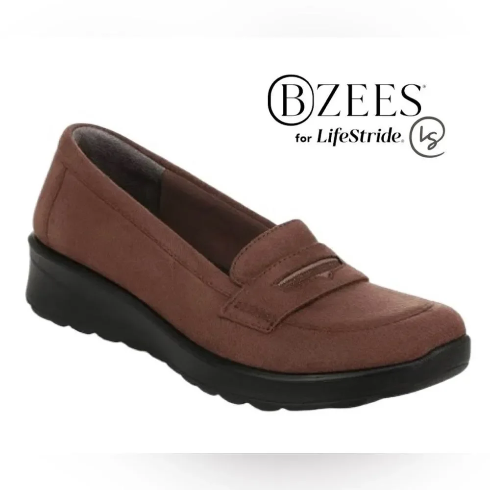 LifeStride Women's Gamma Washable Slip On Loafers with BZEES Cloud Technology